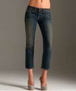style #306019101 mockingbird stretch Amie ultraskinny capri jeans