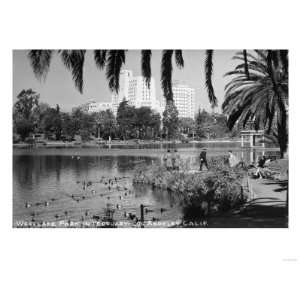  Los Angeles, CA West Lake Park in Winter Photograph   Los 