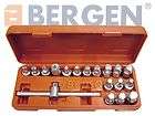 BERGEN 18 Pc 3/8 Dr Master Oil Drain Sump Plug Key Set
