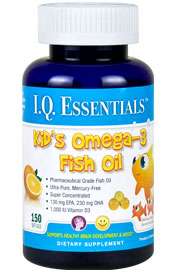 PURITY PRODUCTS Kids Omega3 fish oil DHA EPA Vitamin D3 Ultra Pure150 