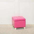   contemporary pink ottoman chic 14 inch ottomans 