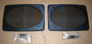 BLACK DELUXE REPLACEMENT 6x9 SPEAKER GRILL PAIR  