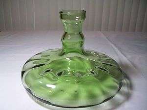 Antique Bottle Bischoff Blown Large Green Unique Rare  