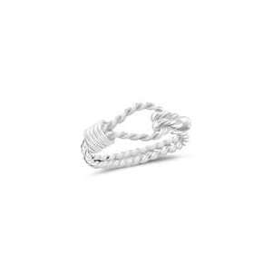  Braided Love Knot Ring in 14K White Gold 4.0 Jewelry
