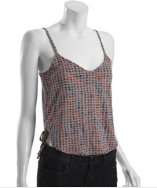 Marc by Marc Jacobs sand doodle dot cotton jersey crop tie side tank 