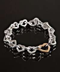    Tiffany & Co. silver and gold heart link bracelet customer 