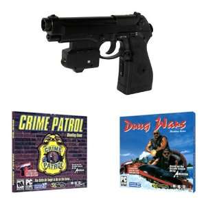  Top Gun 3 Cime Patrol PC Game Pack   Wireless Light Gun for PC, MAME 