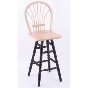Extra Tall Bar Stool with Wheat Sheaf Back Wood Finish Natural Maple 