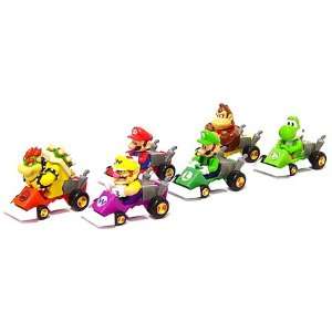   Set of 6 Figures [Yoshi, Wario, Donkey Kong, Bowzer, Mario & Luigi