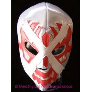  Lucha Libre Wrestling Halloween Mask Dr X silver 