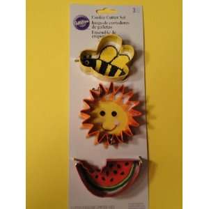   Cookie Cutter Set   Bee, Sun, Melon 