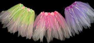 FLOWER Tutu Skirt Fairy Princess Dance Dress Up Costume  