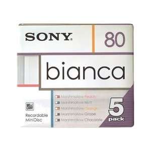  Sony Bianca 5 pack 80 Min. MiniDiscs Electronics