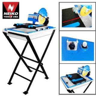 Neiko 7 Inch Wet Ceramic Tile Saw with Stand, Blade and Laser Guide