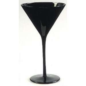   Elegance Black Set of Martini Glasses Set of 4
