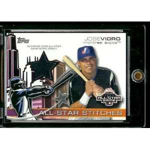 2004 Topps All Star Stiches Jose Vidro Jersey Montreal Expos 
