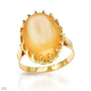   CleverEves 9.95.Ctw Moonstone Gold Ring   Size 7 CleverEve Jewelry