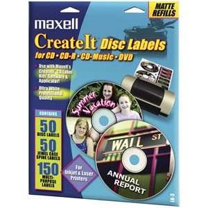  Maxell Disc Labels LK 3 CD Label (White) Electronics