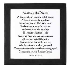  Anatomy of a Dancer Hobbies Keepsake Box by  