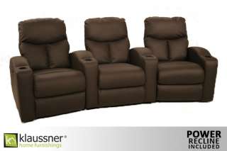 Klaussner 6 Seats Home Theater Seating Chairs   POWER  