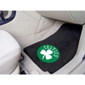  Boston Celtics NBA 2 Piece Printed Carpet Car Mats (18x27 