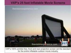 25ft Inflatable Movie Screen w/ Front & Rear Projection  