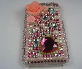 Bling Crystal Case Cover Housing For Iphone 3G 3GS Pink  