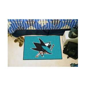  NHL San Jose Sharks Team Logo XL Door Mat Rug Sports 