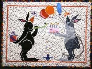 Bunnie Birthday Rabbit Party BBD Creation Quilt Pattern  
