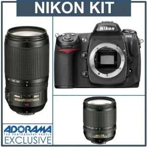  Nikon D200 DSLR Camera 2 Lens Zoom Kit Outfit with 18 