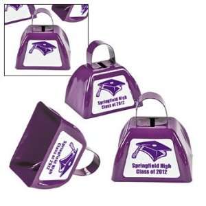 Personalized Purple Graduation Cowbells   Novelty Toys & Noisemakers