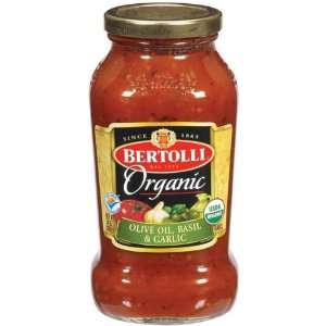 Bertolli Sauce Tomato Sauce Organic Olive Oil Basil & Garlic 12 Pack 