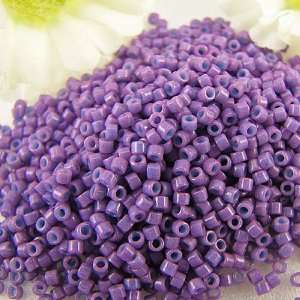    Miyuki delica seed beads 11/0 dyed op dk orchid 8g