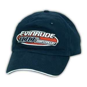  Evinrude Outboard Motor 100th Anniversary Hat Blue Sports 