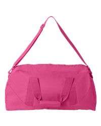 Liberty Bags Recycled Large Duffle Bag 8805 for Sports, Gym   HOT PINK 