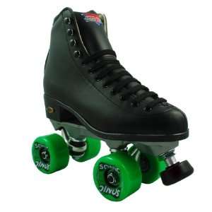 Sure Grip Fame Sonic Outdoor Roller Skates   Black Boots with Rock 