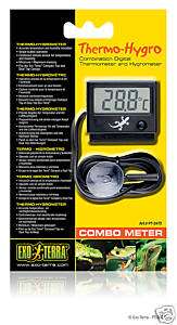 ExoTerra PT2470 Reptile Combo Digital Thermo Hygro Thermometer 