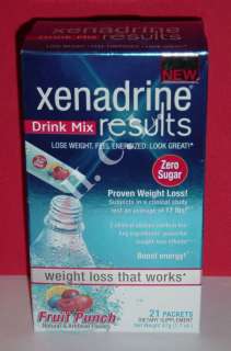 Xenadrine Results Weight Loss Drink Mix, NEW  