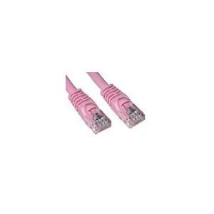  (5 PACK) 25 FT RJ45 CAT 5E MOLDED NETWORK CABLE   PINK 