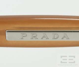 Prada Coral Tinted Round Retro Frame Sunglasses SPR52O NEW  