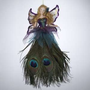  Pack of 6 Regal Peacock Feather Fantasy Fairy Christmas 