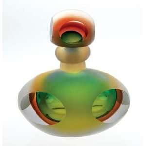  Amber Olive Crystal Modern Perfume Bottle