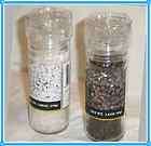   Sea Salt & Whole Black Pepper Peppercorn Glass Grinder Mill Shaker SET