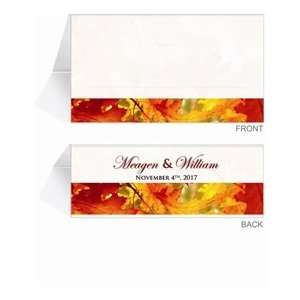  70 Personalized Place Cards   Autumn Morning Fresh Office 