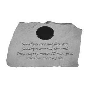  Personalized Goodbyes Are Not Forever Memorial Stone 