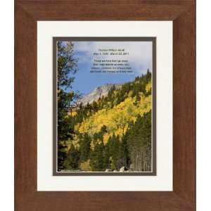  Framed Personalized Memorial Gift with Walk Beside Us Poem 