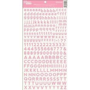  Alphabeans Cardstock Stickers 7X12 Pickled Pink