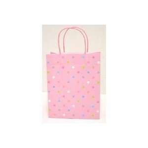  Pink Polkadot Gift Bags 12ct 