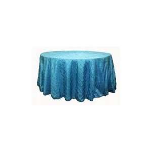  Wholesale wedding Pintuck 132 Round Tablecloth   Aqua 