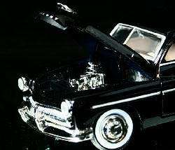 1949 Mercury Coupe MOTORMAX Diecast 124 Scale Black  